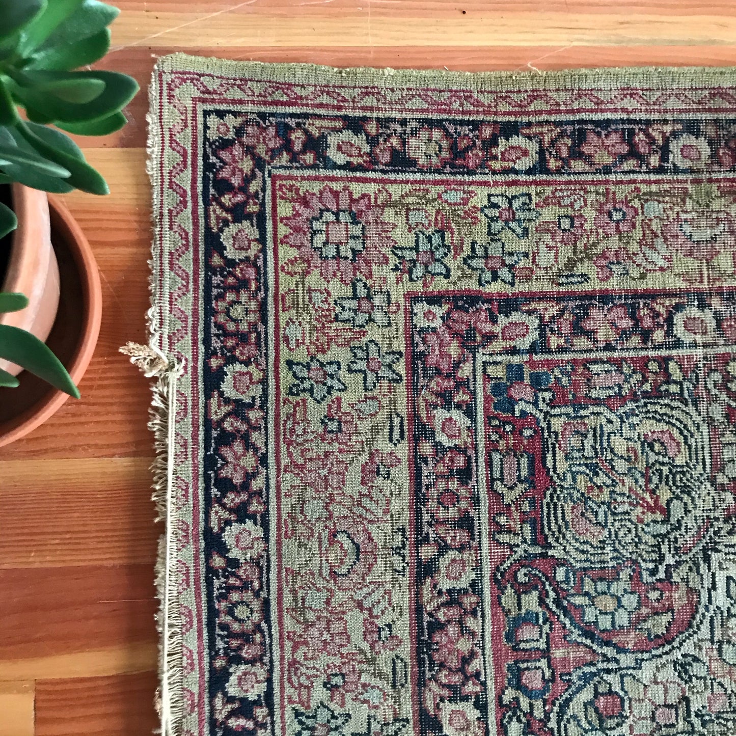“ANNA” Antique Hand-knotted Rug (4.1 x 6.5)