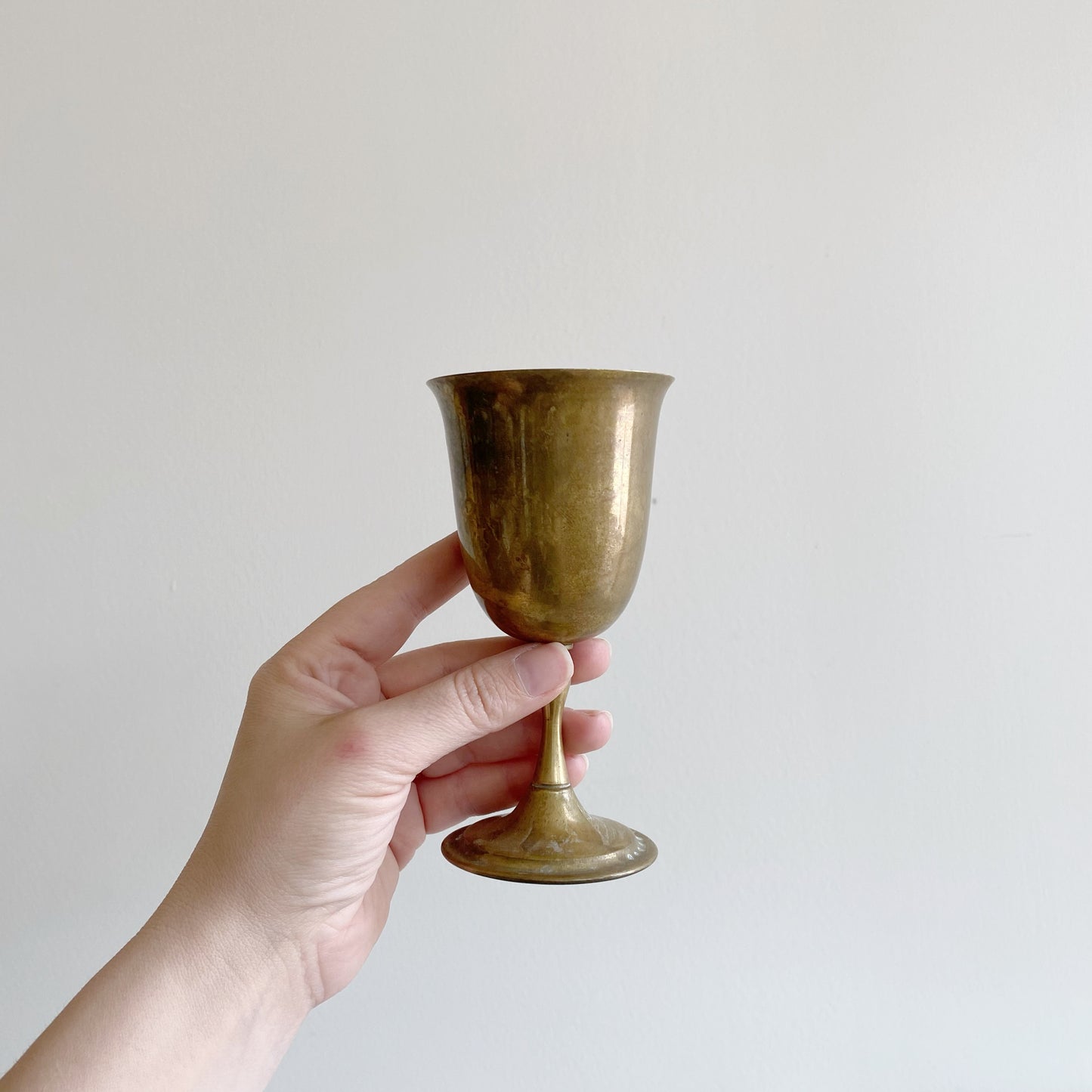 Vintage Brass Goblet