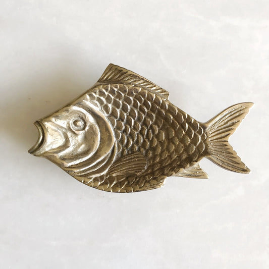 Amazing Vintage Brass Fish Dish / Tray