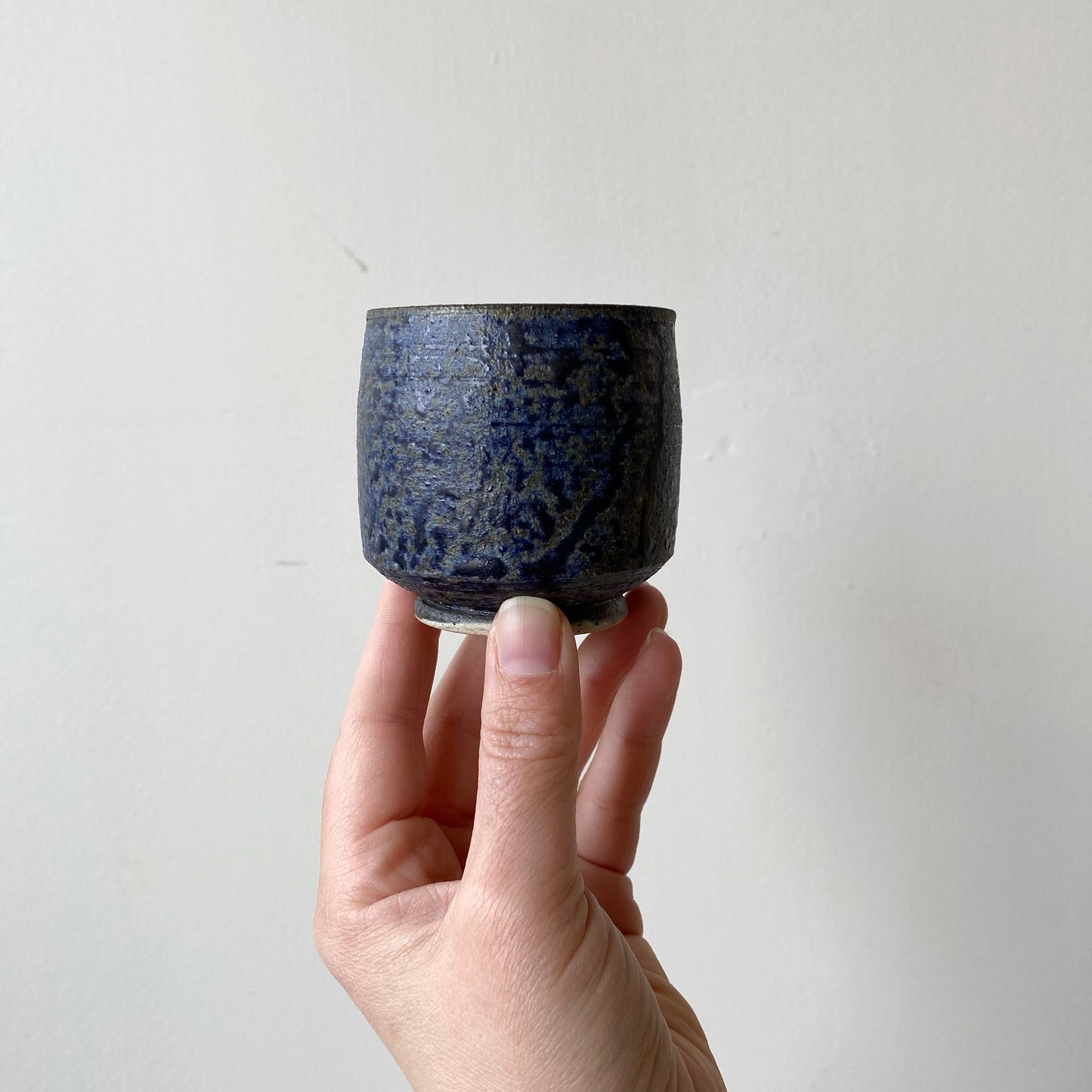 Set of 4 Vintage Pottery Cups, Ink