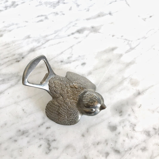 Vintage Silver Bird Bottle Opener