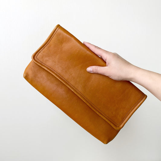 Vintage 1970’s Leather Folding Clutch Purse