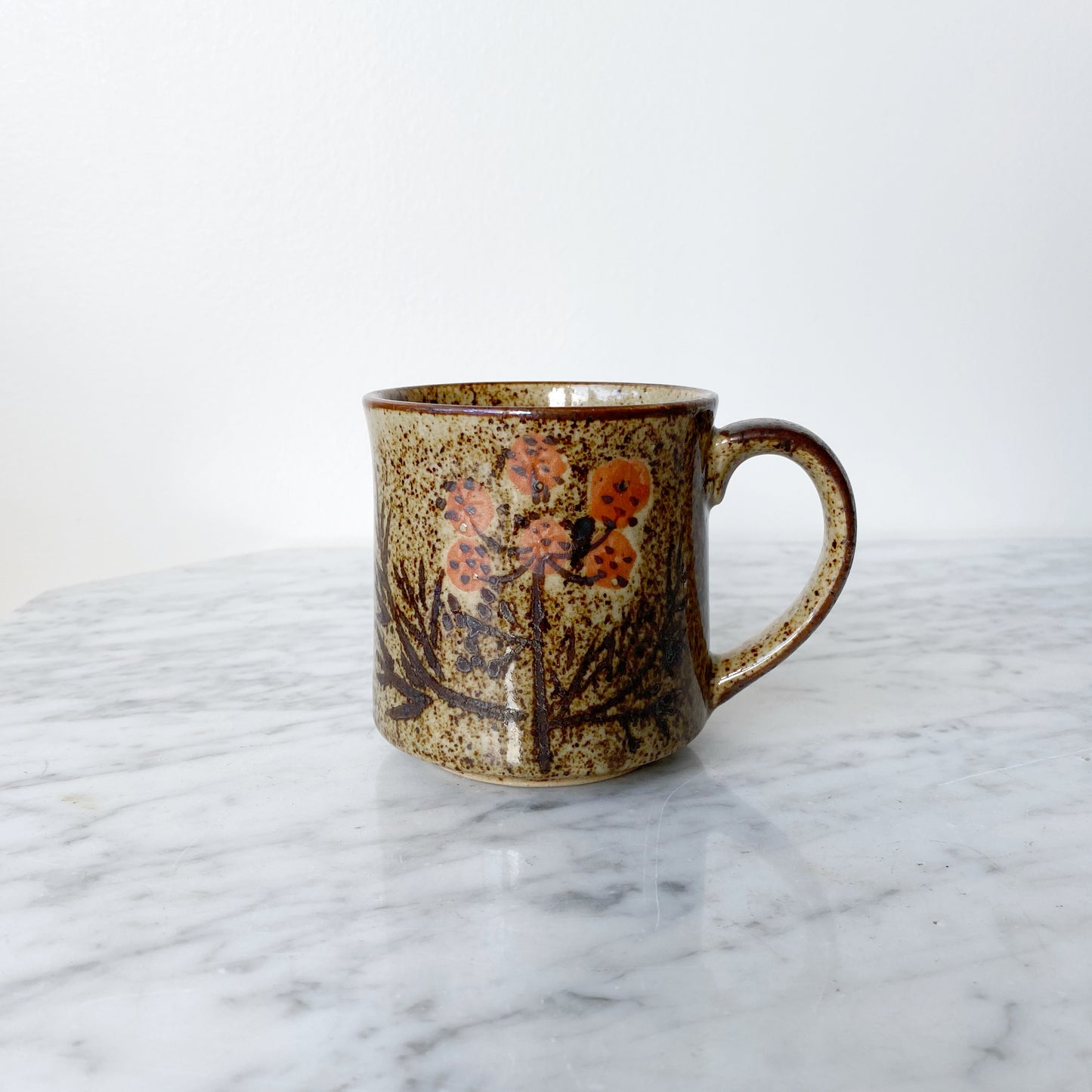 Vintage 70’s Floral Ceramic Mug
