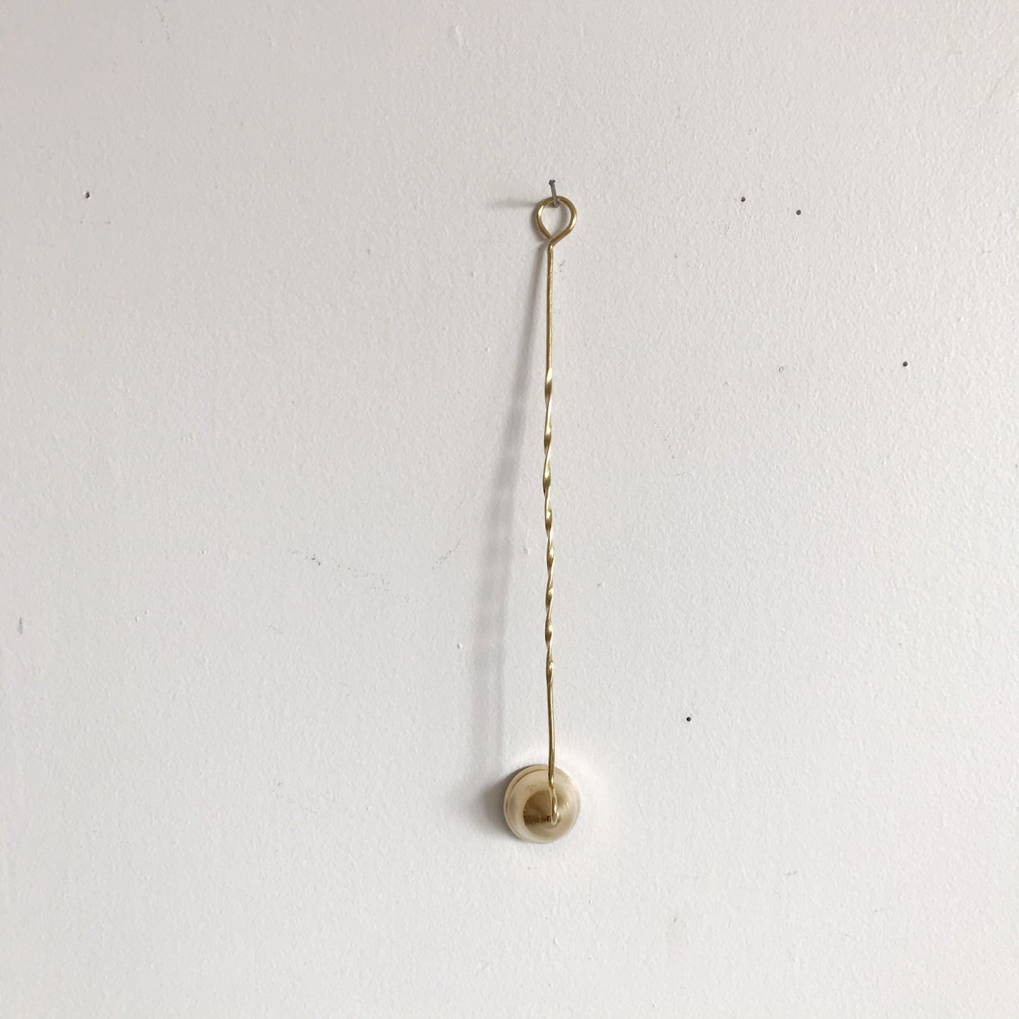 Vintage Brass Candle Snuffer, Twisted