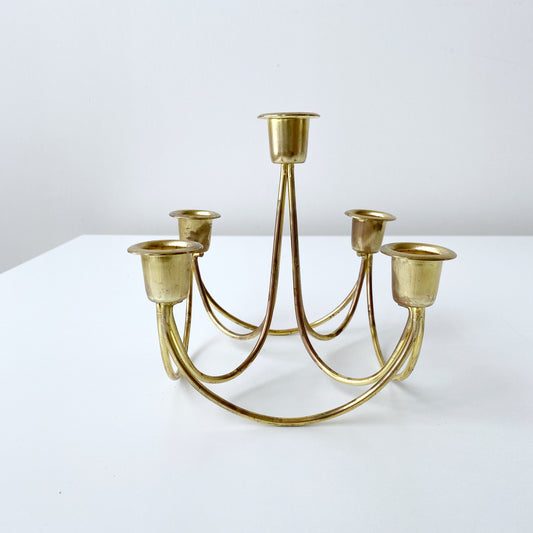 Vintage Gold Wire Candelabra