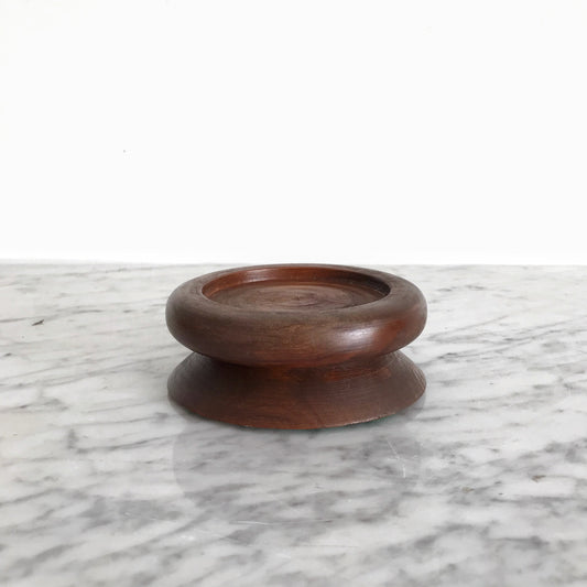 Vintage Wooden Pillar Candle Holder