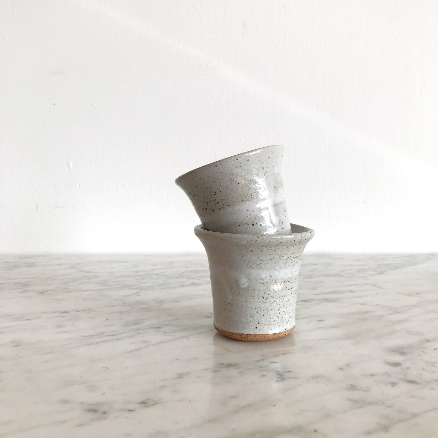 Pair of Small Pottery Cups