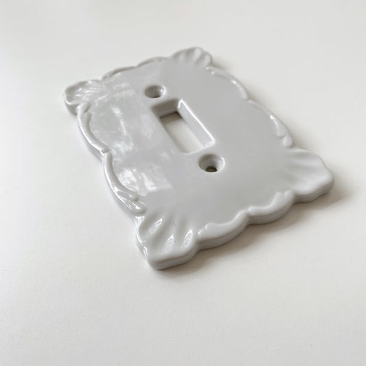 Vintage Porcelain Switch-plate