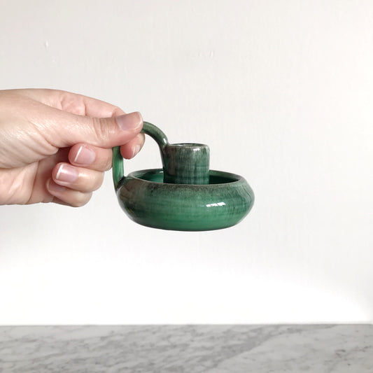 Green Ceramic Candle Holder, Canada