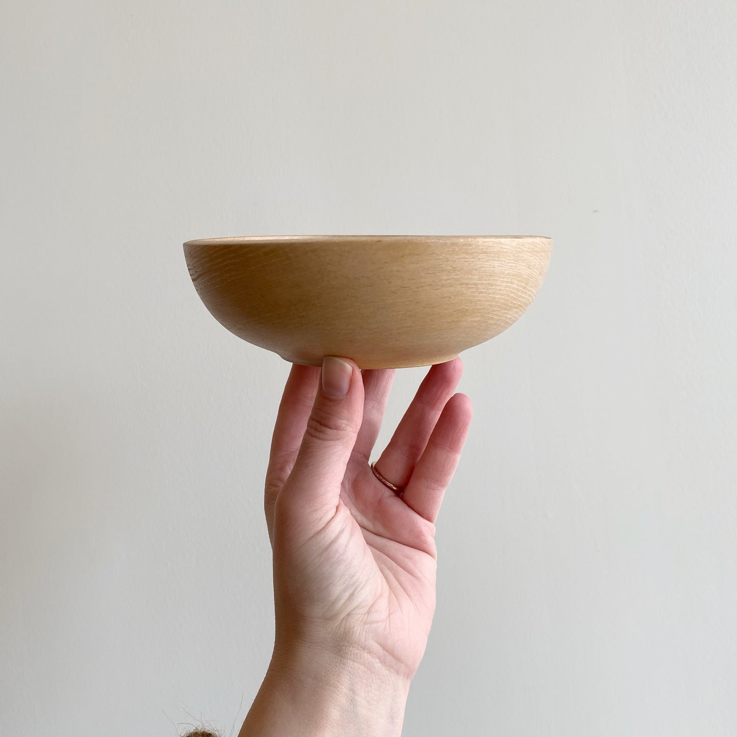 Set of 4 Vintage Turned Wood Bowls, Japan