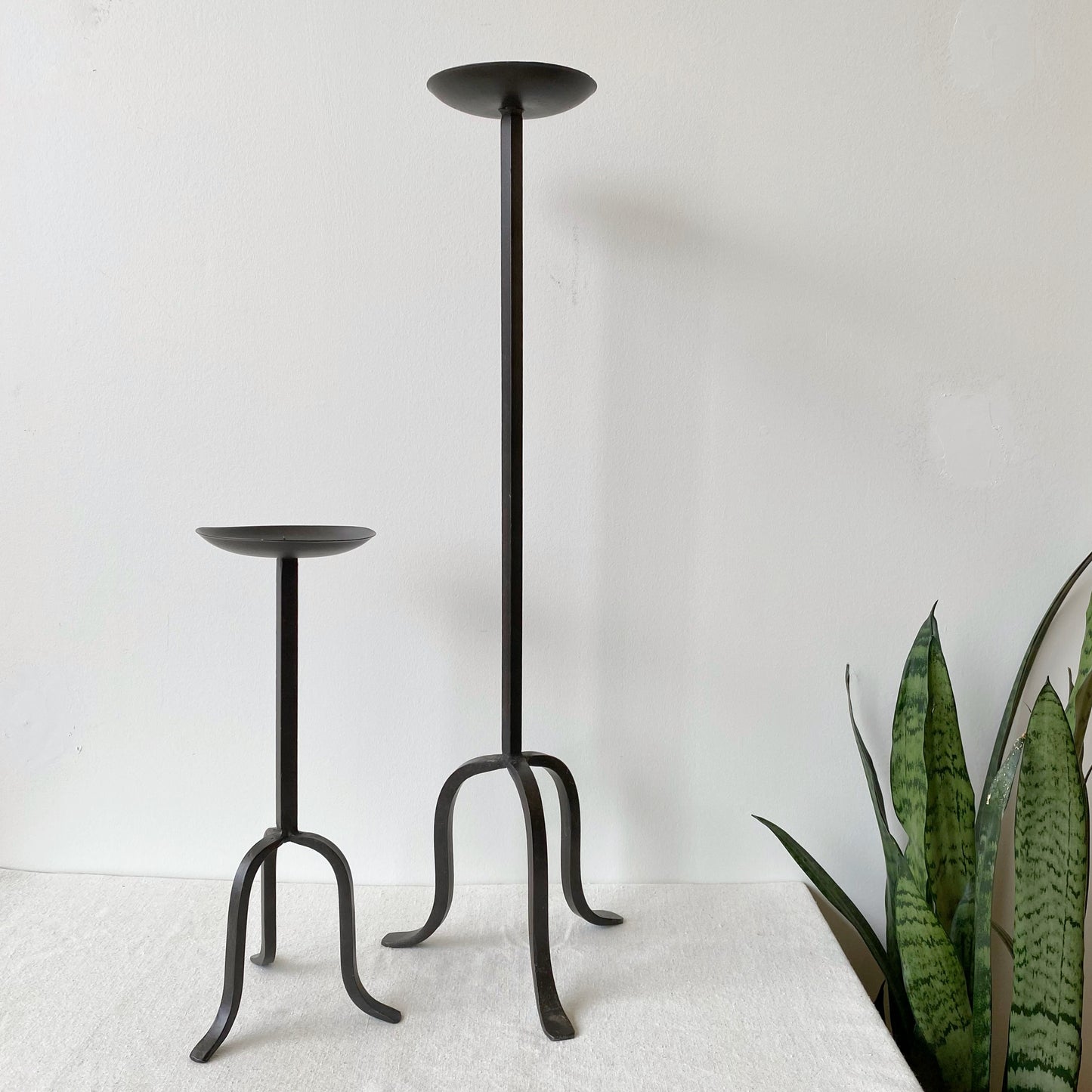 14” Found Tall Iron Pillar Stand