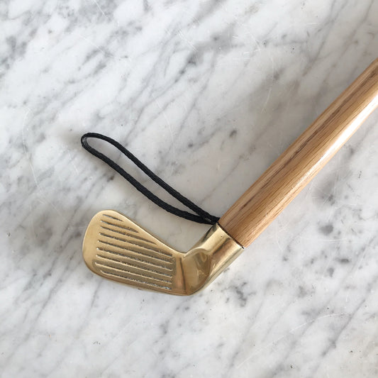 Vintage Brass Golf Club Shoehorn