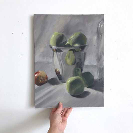 Original Still-life Painting of Apples (12 x 16)