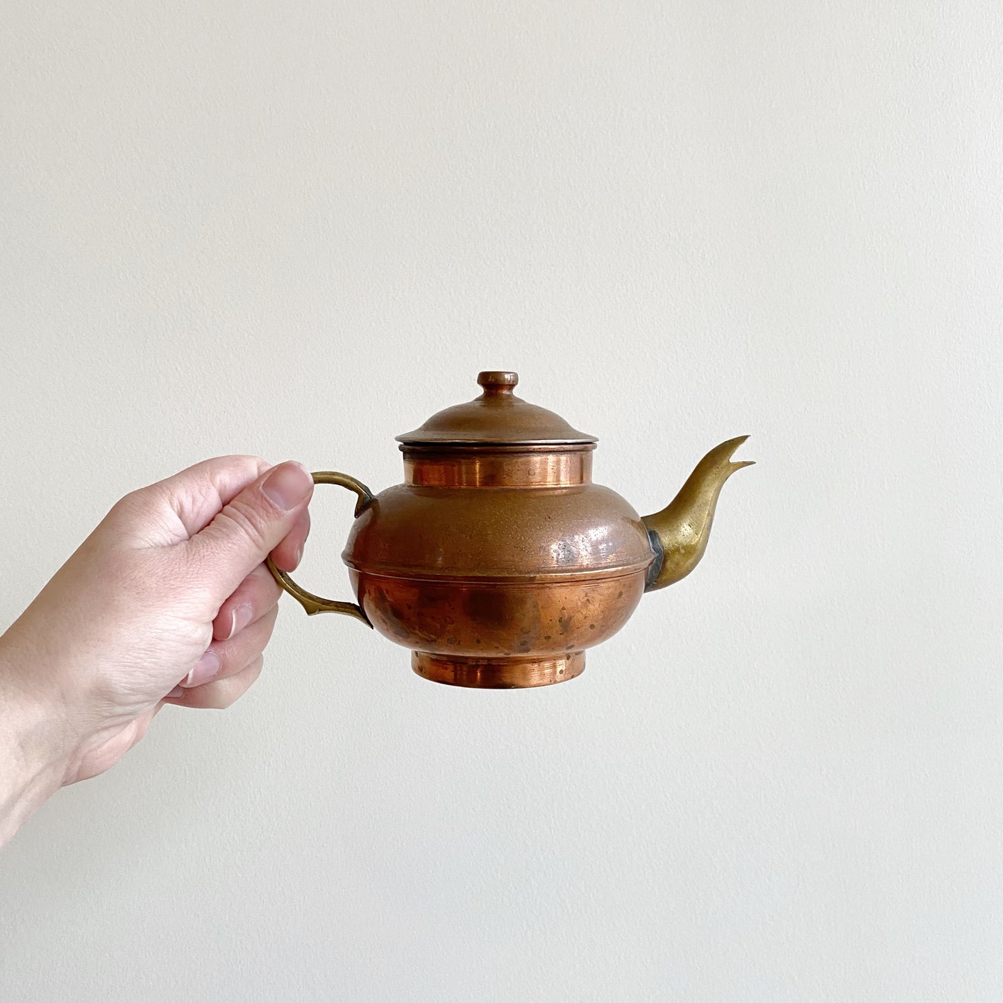 Small Vintage Copper Teapot