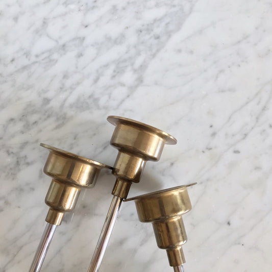 Set of 3 Post-Modern Candle Holders