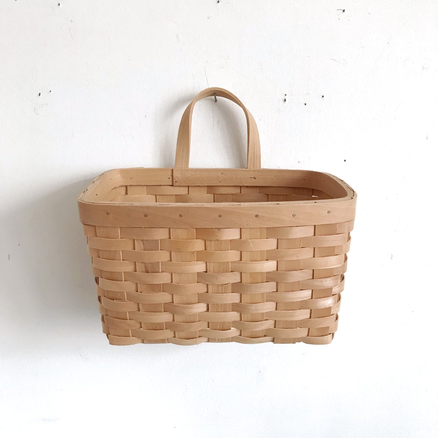 Hanging Woven Bentwood Basket