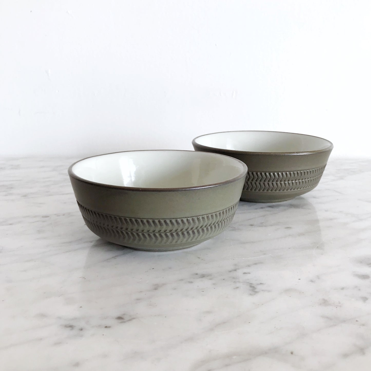 Pair of Vintage Stoneware Bowls by Denby