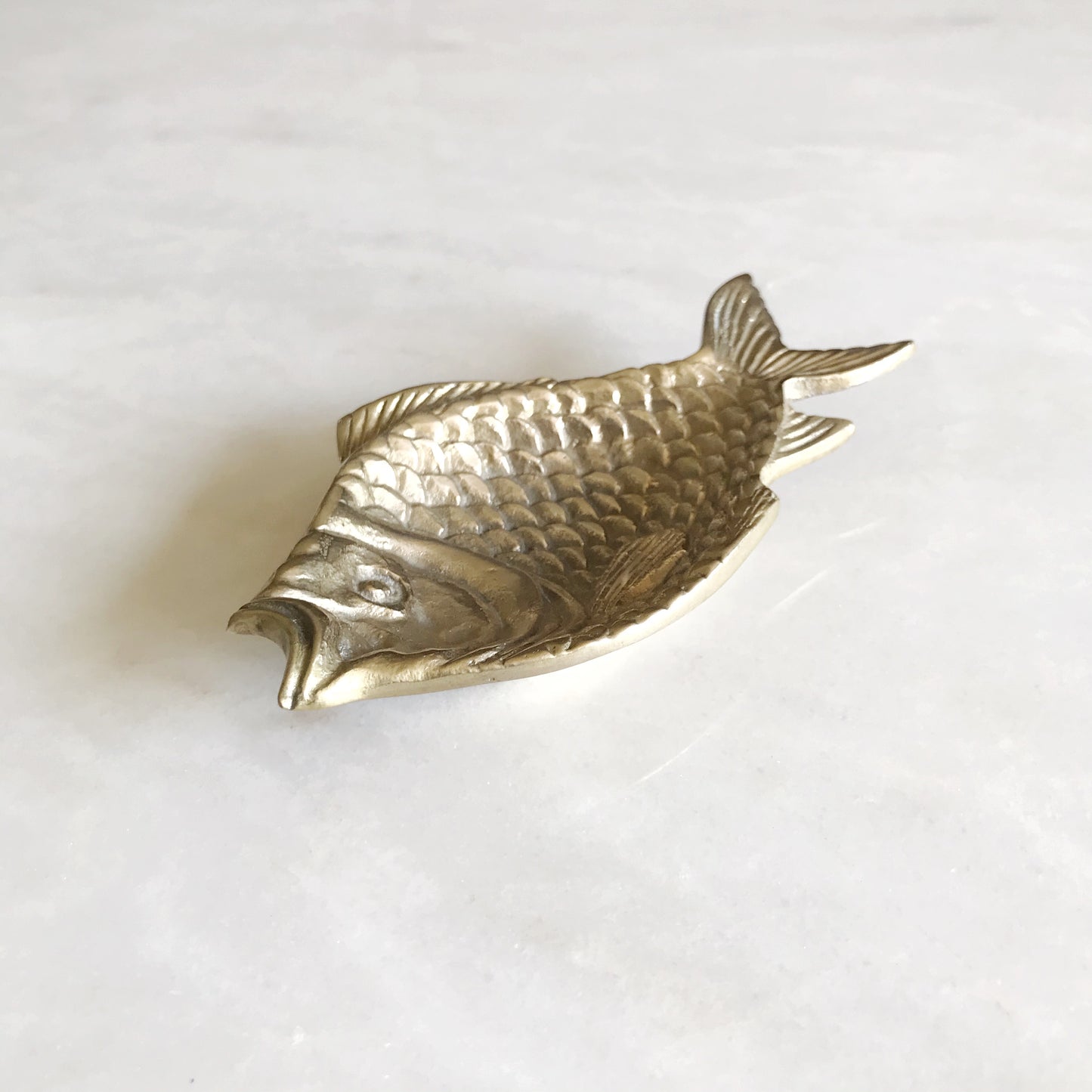 Amazing Vintage Brass Fish Dish / Tray