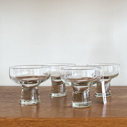 Set of 4 Vintage Mod Glasses
