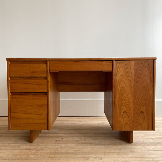Simple Vintage MCM Teak Desk