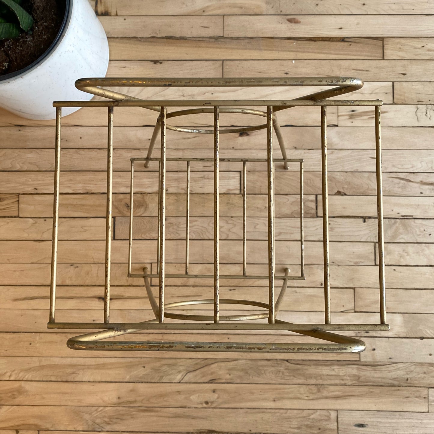 Vintage Mid Century Wire Plant Stand