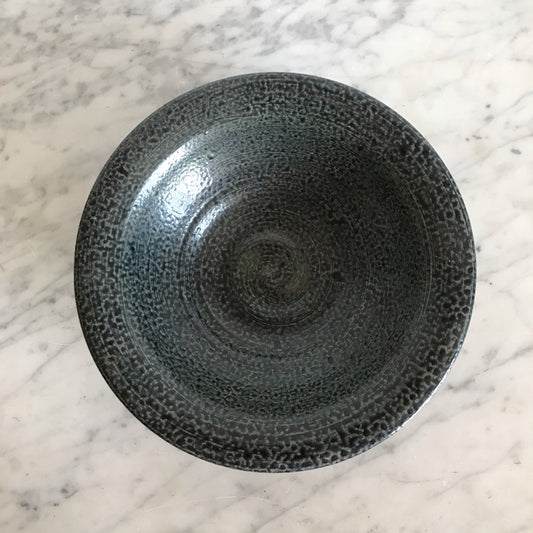 Blue Textured Pottery Bowl