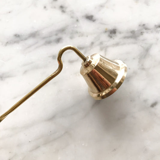 Vintage Brass Candle Snuffer with Twisted Handle