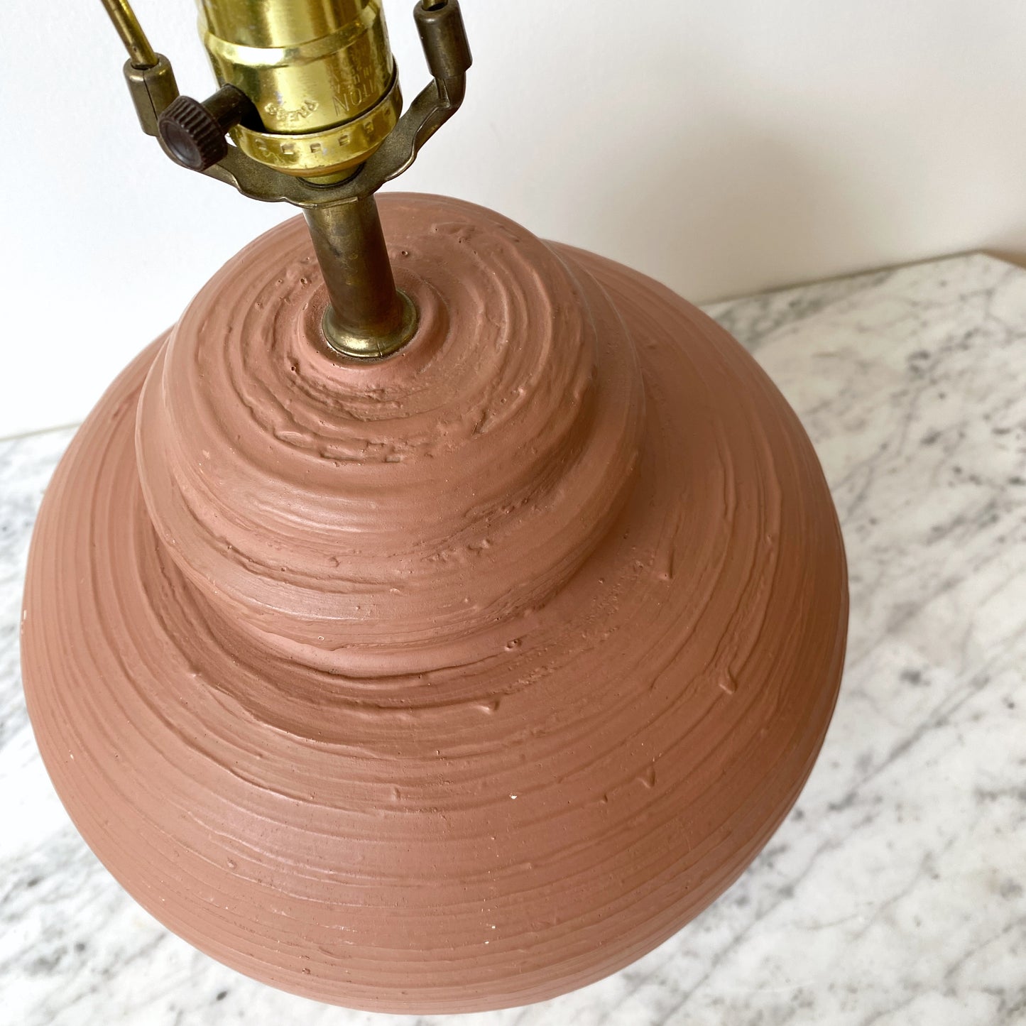 Vintage Terracotta Plaster Table Lamp