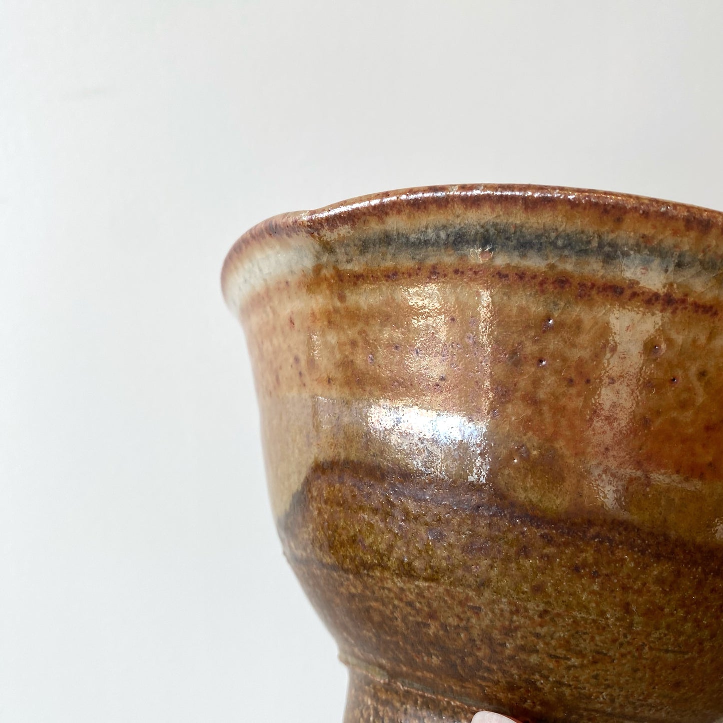 Set of 4 Vintage Wabi Sabi Stoneware Bowls