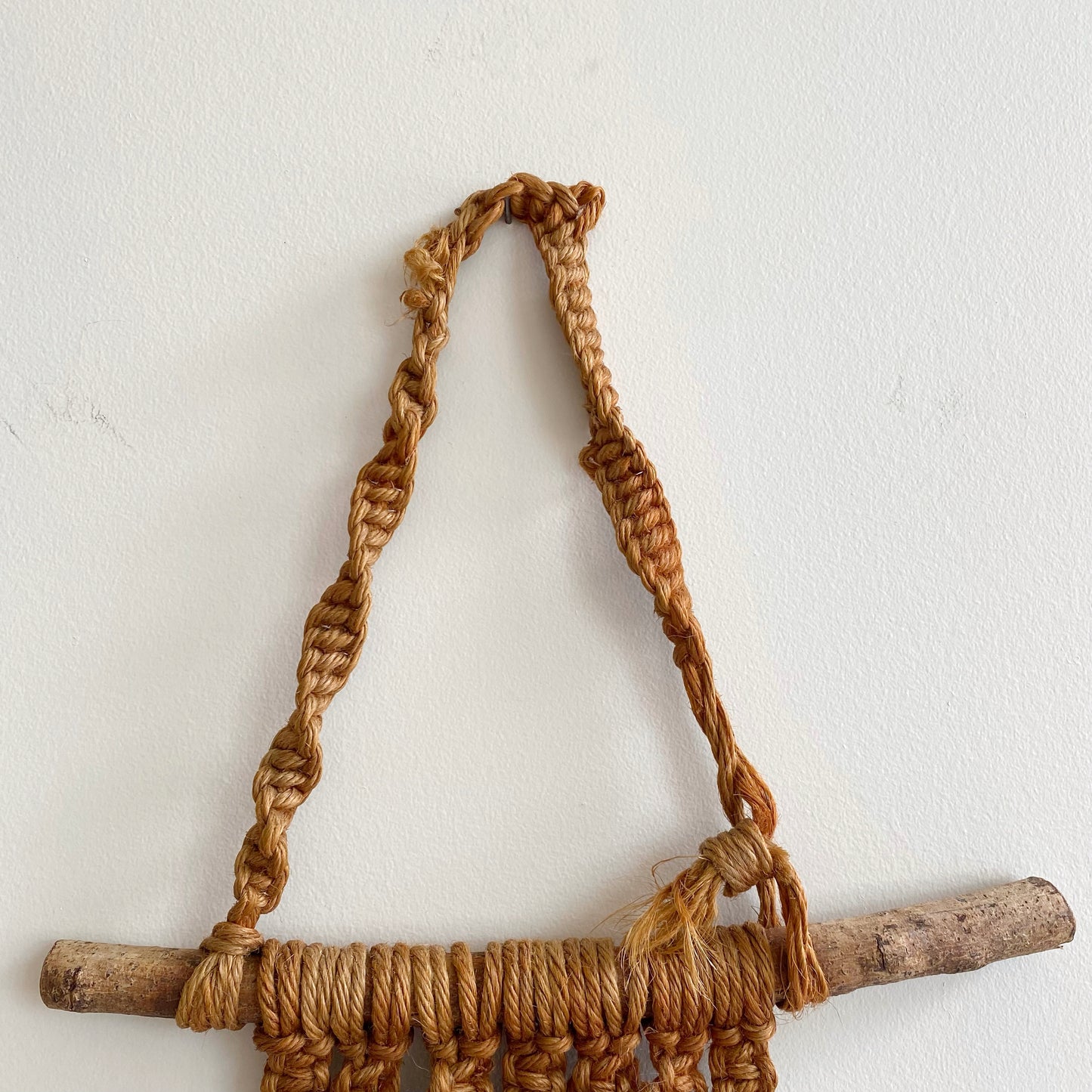 Vintage Macrame Owl, Warm Brown