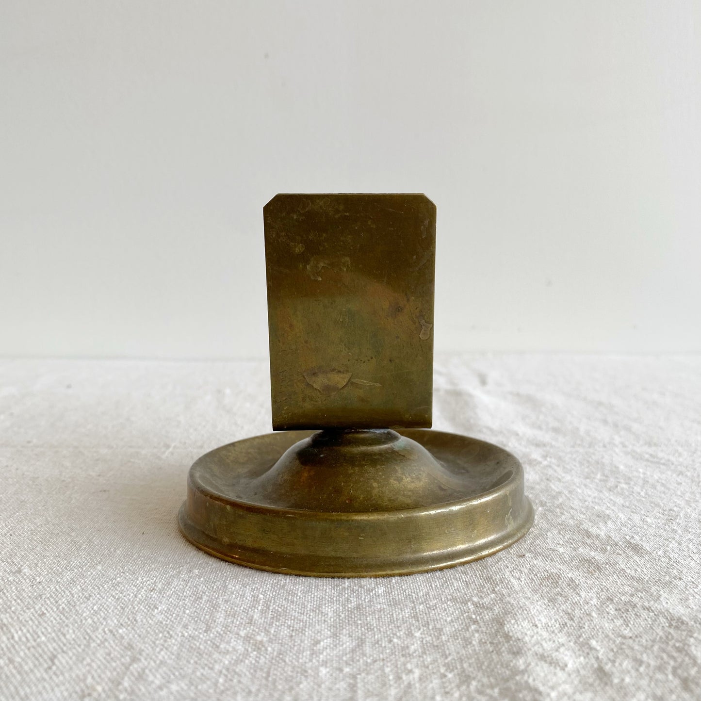 Vintage Brass Matchbox Holder with Tray