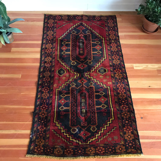 “ROXY” Antique Hand-knotted Rug (3.4 x 6.2)