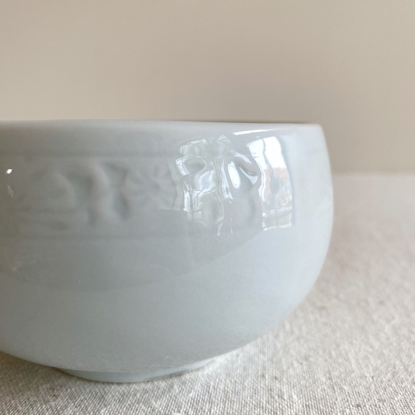 Vintage Porcelain Bowl, Pale Blue