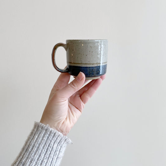 Set of 6 Vintage Stoneware Mugs