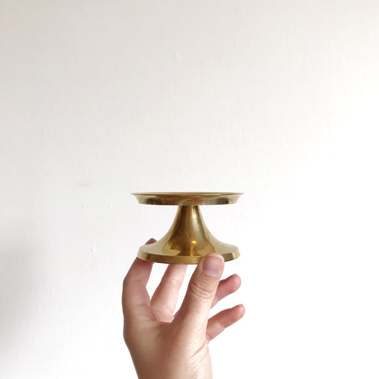 Vintage Brass Pillar Holder