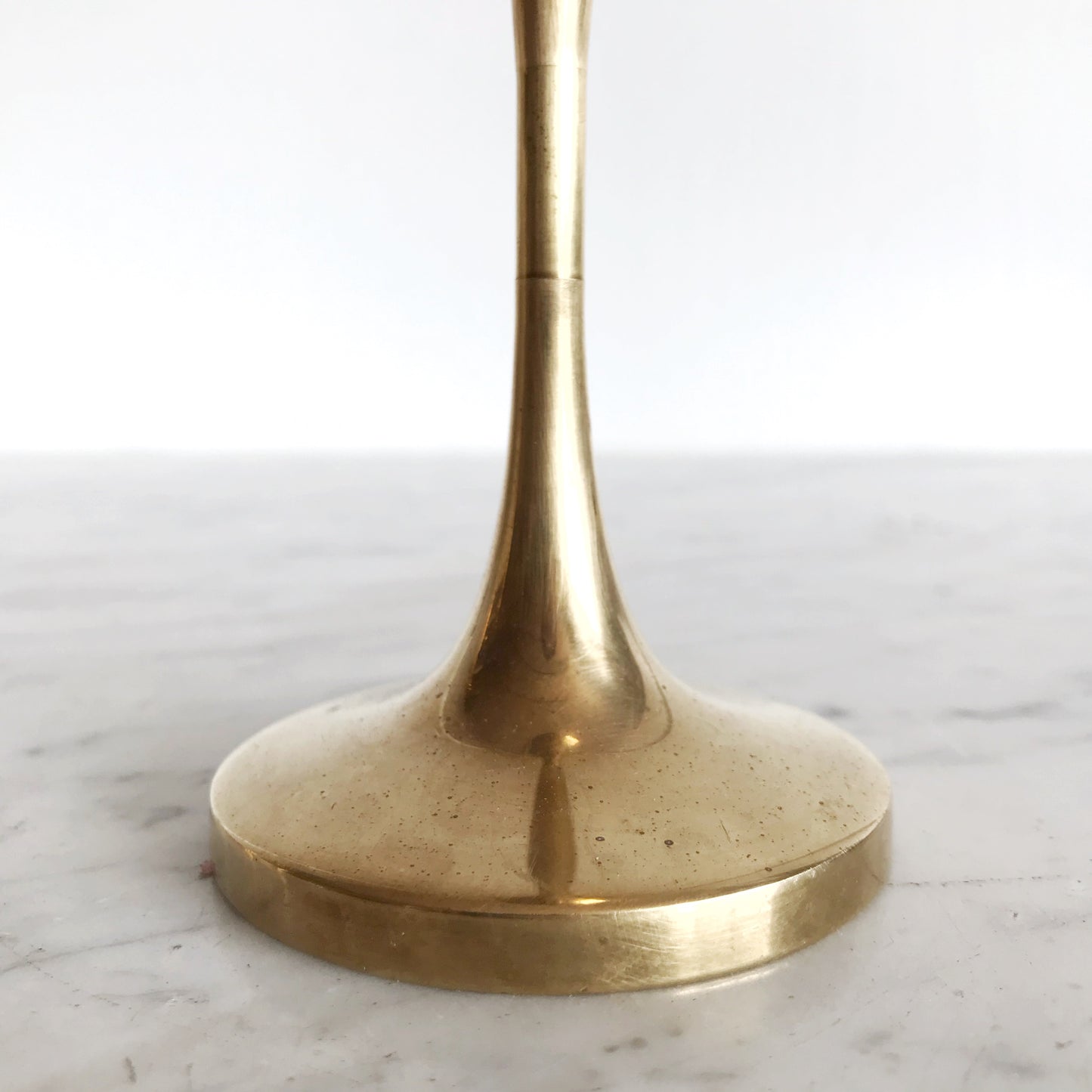 Vintage Danish Brass Candle Holder