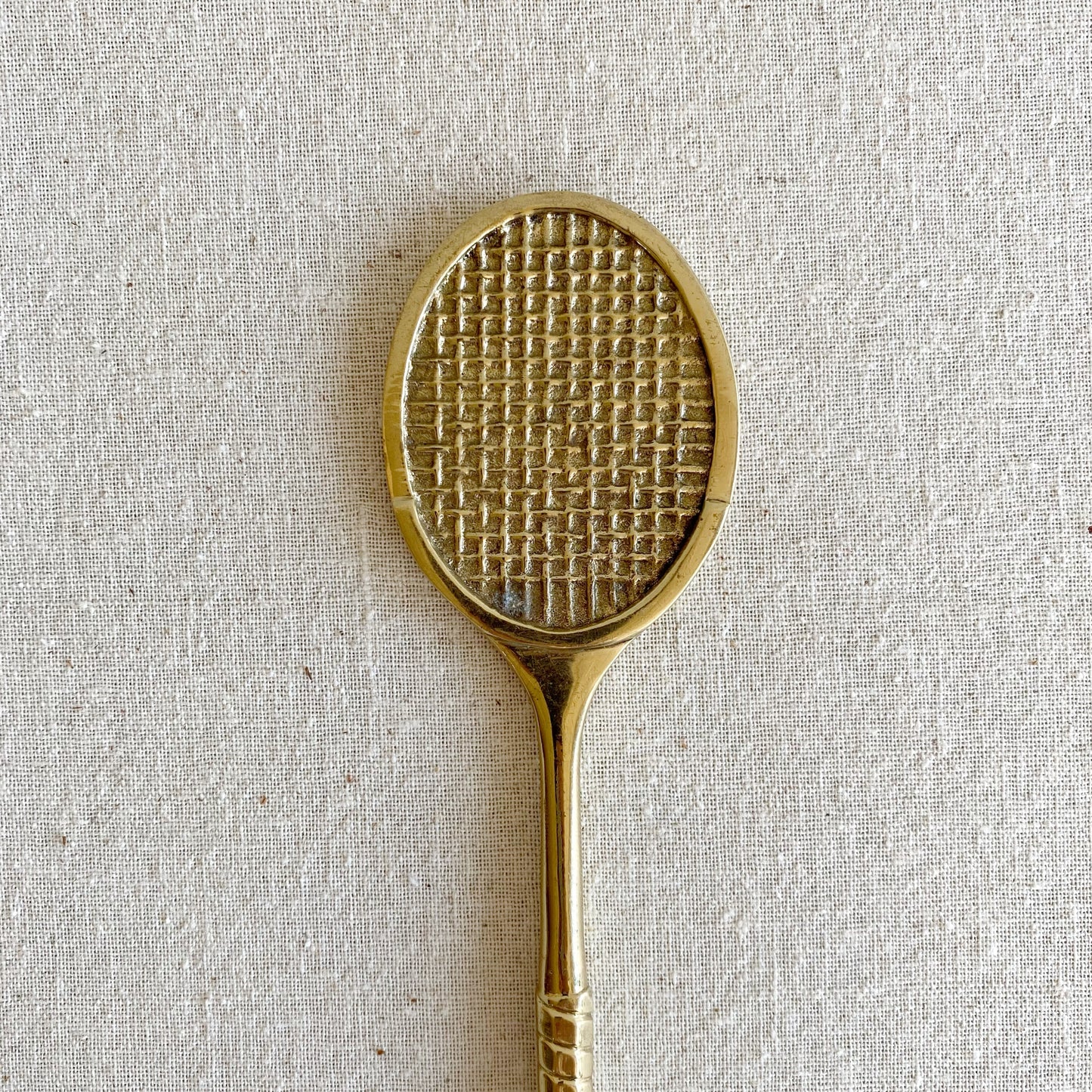 Vintage Brass Tennis Racket Shoehorn