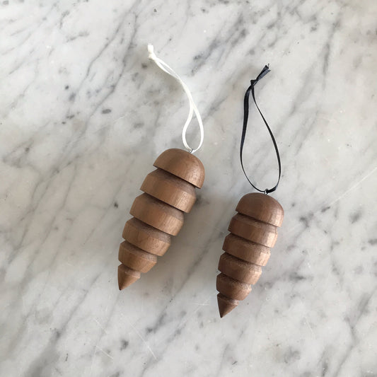 Wooden Heirloom Ornament, Pinecone