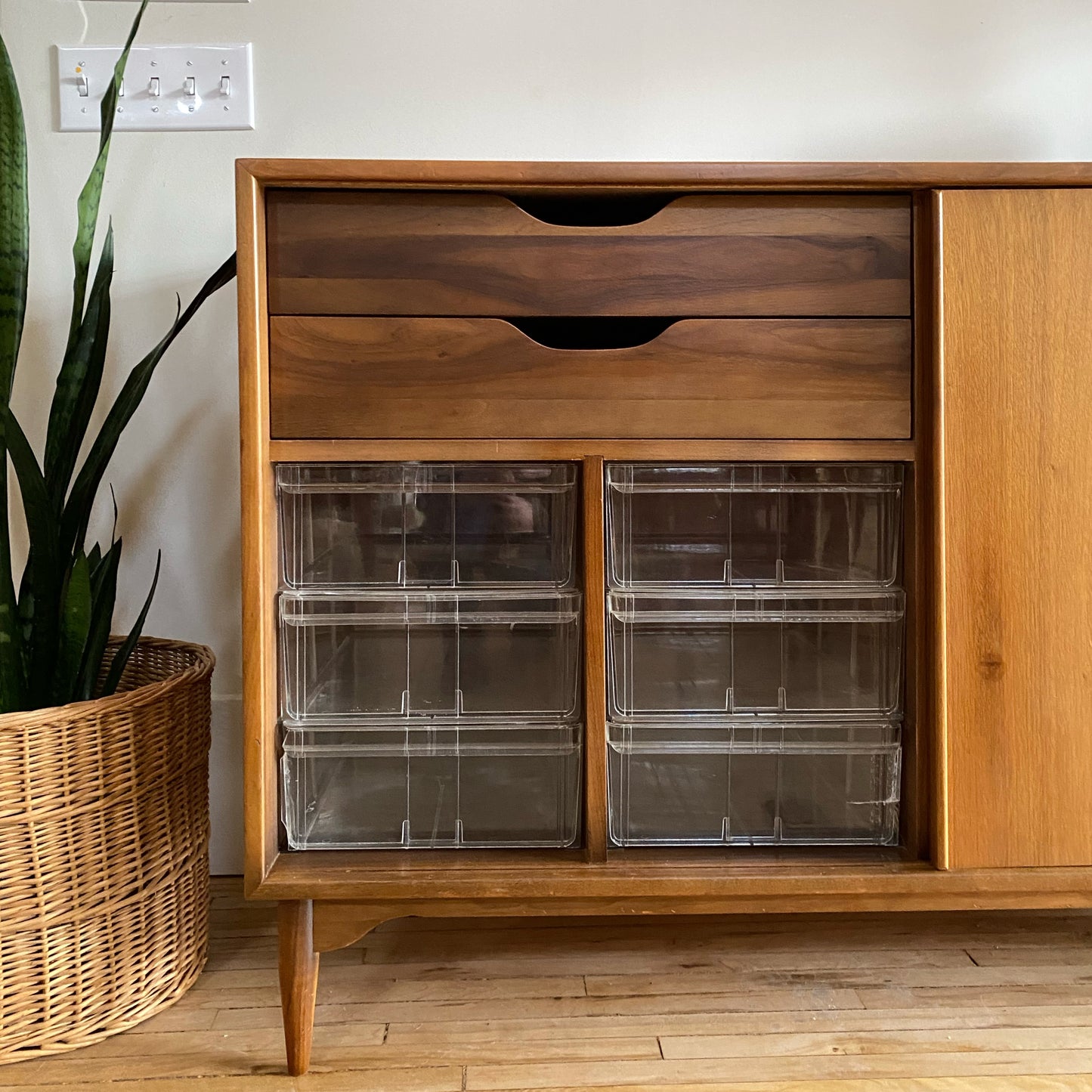 Vintage 1950's Credenza, John Keal for Brown Saltman