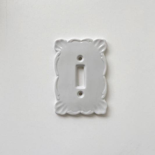 Vintage Porcelain Switch-plate