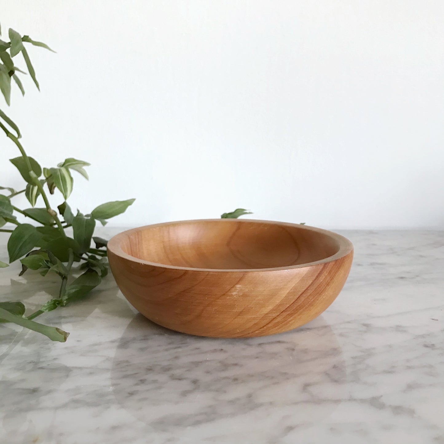 Vintage Turned Wooden Bowl, 6”