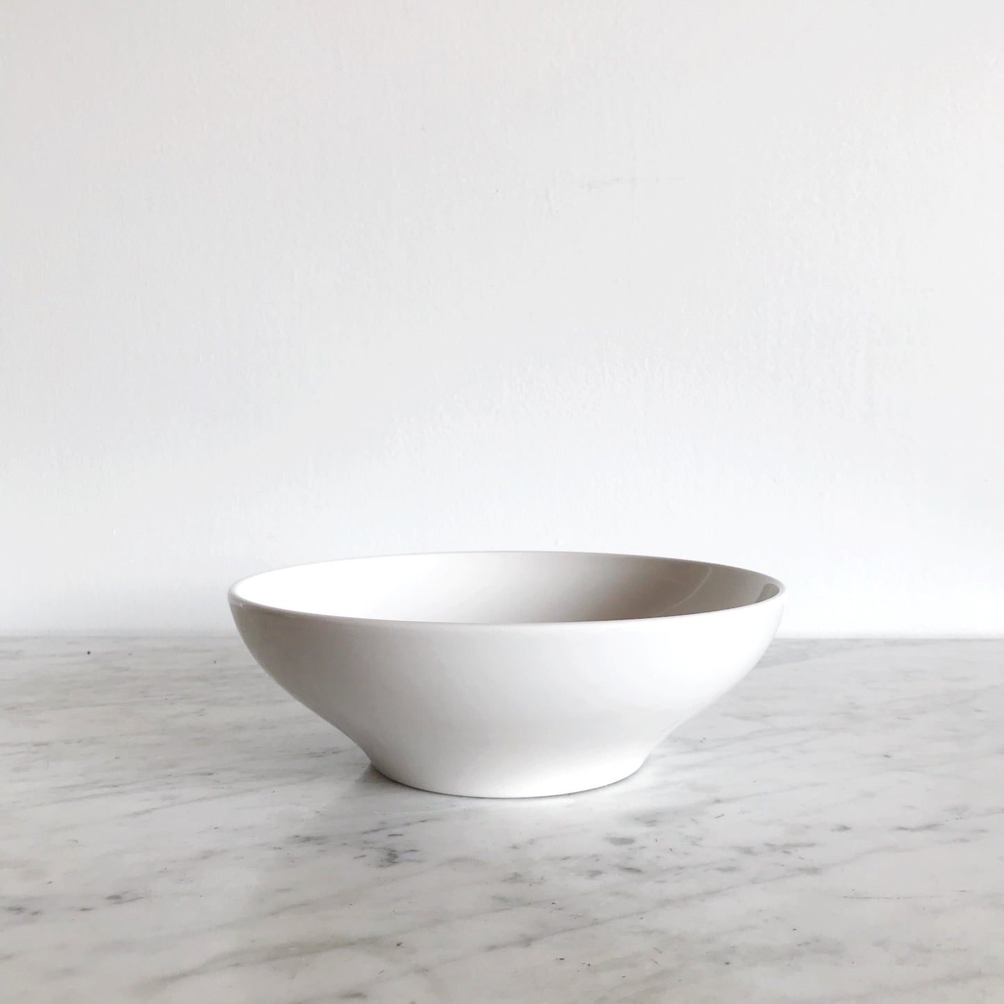 Vintage White Ceramic Serving Bowl