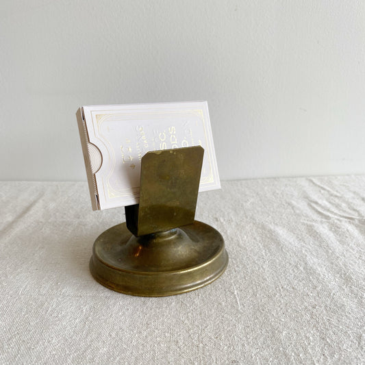 Vintage Brass Matchbox Holder with Tray
