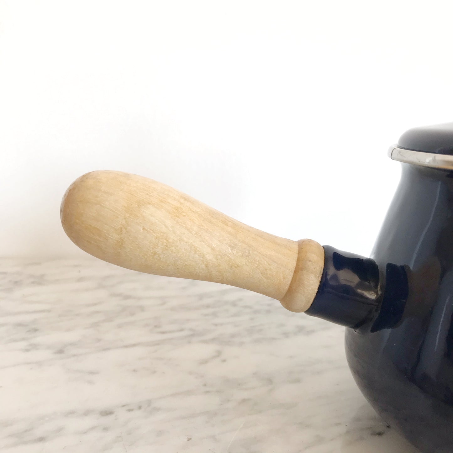 Vintage Blue Enamel Saucepan