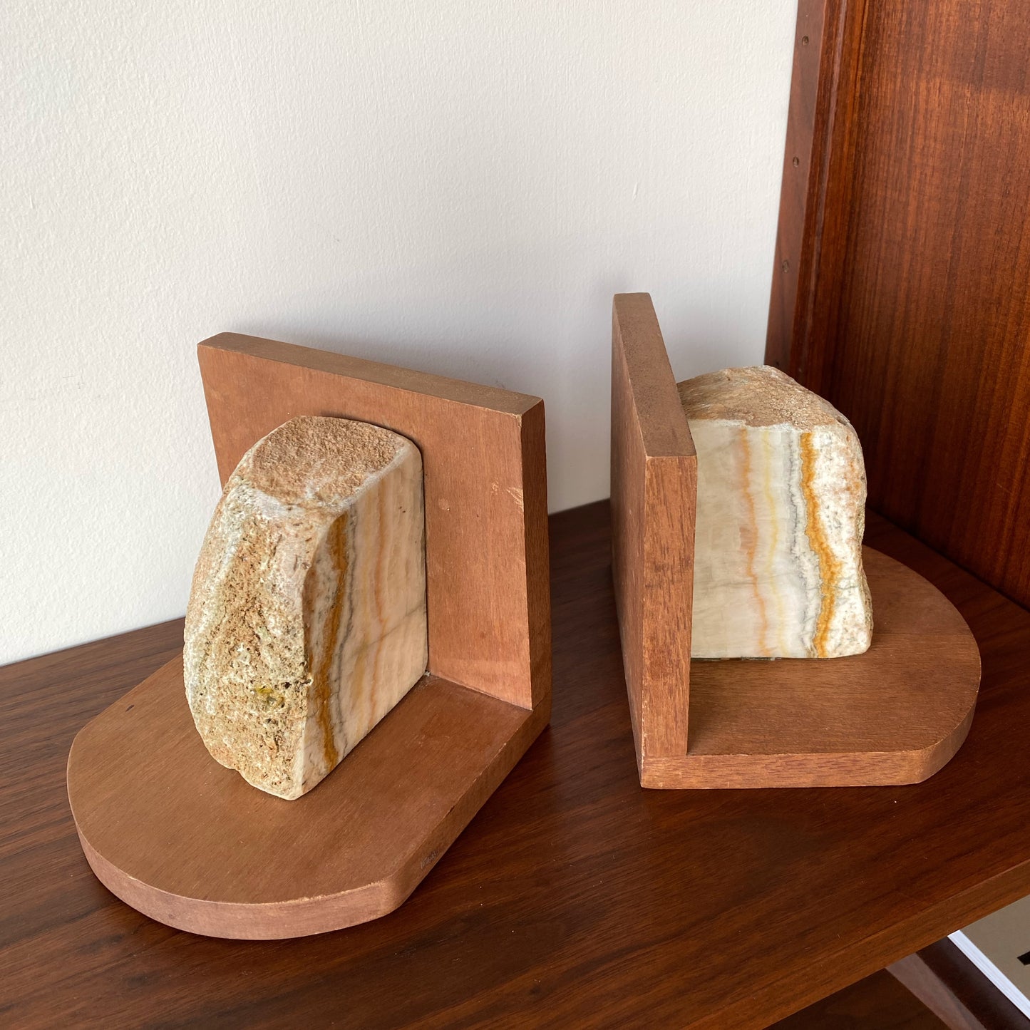 Pair of Vintage Stone Bookends