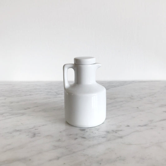 Small White Ceramic Pitcher