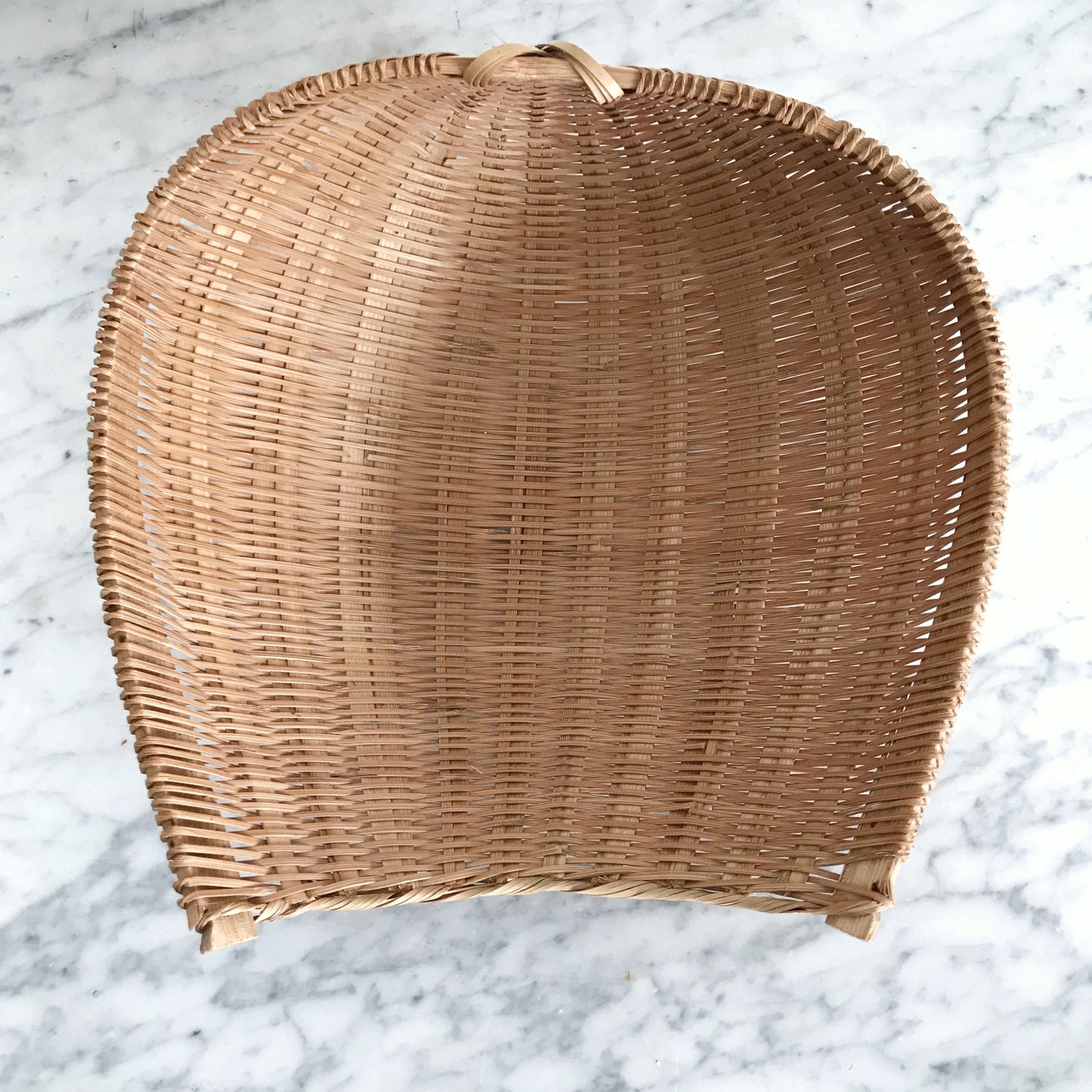 Vintage Woven Wicker Grain Scoop