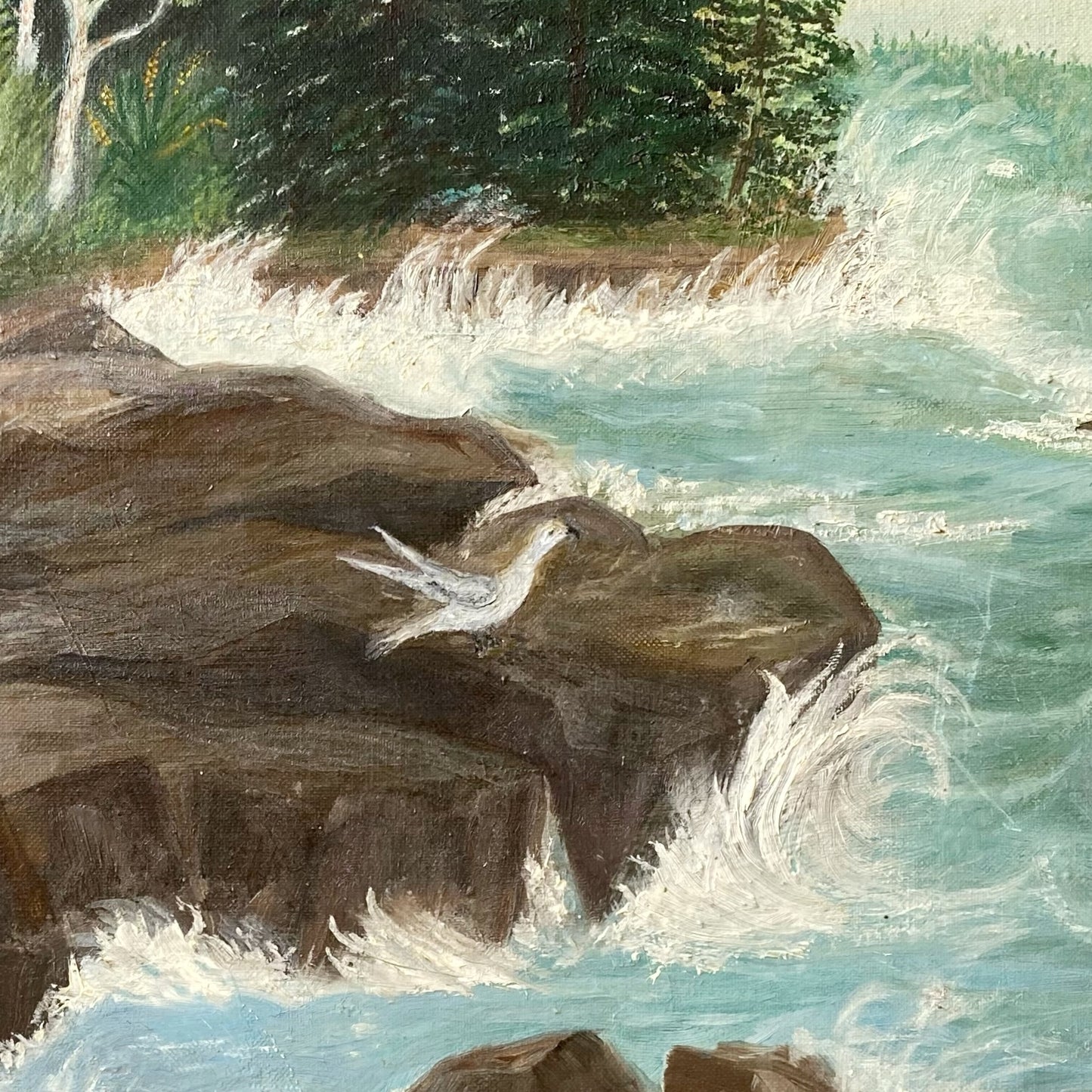 Vintage Original “North Shore” Oil Painting (1959)