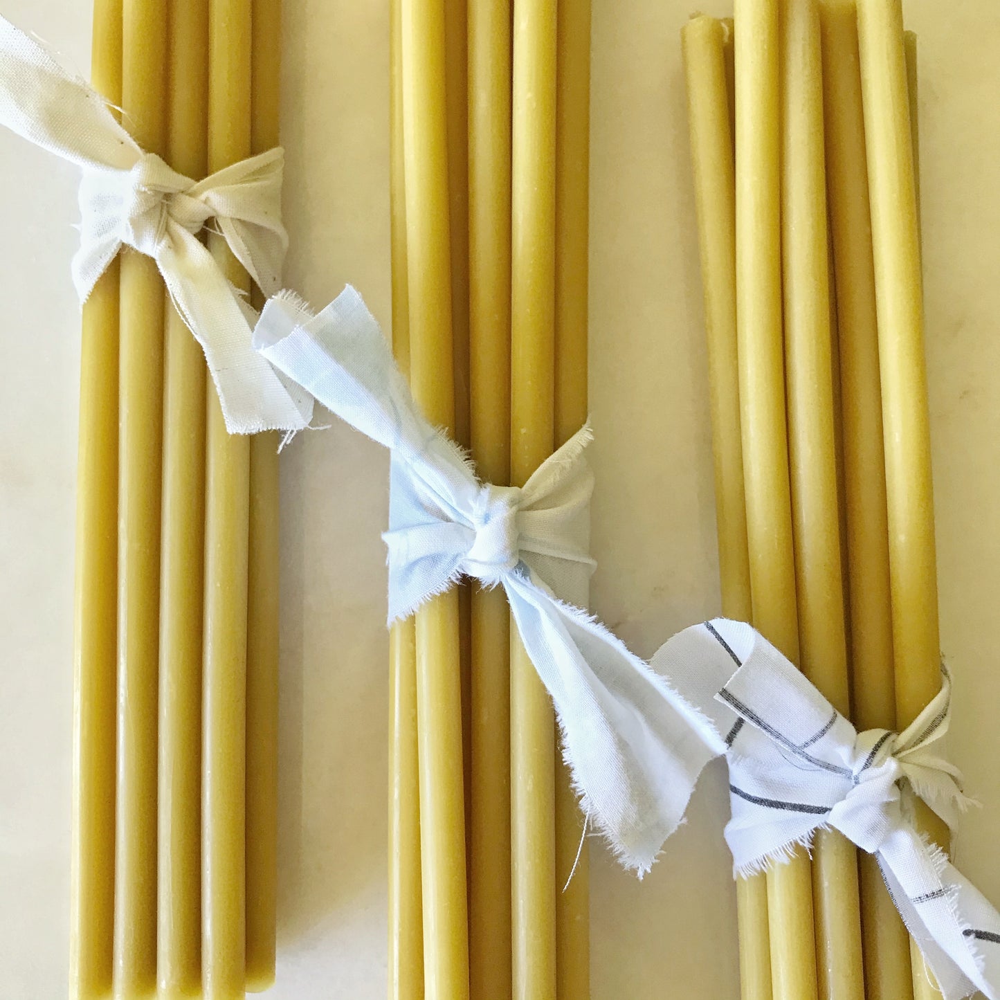 Bundle of 10” Beeswax Candles, 12 ct