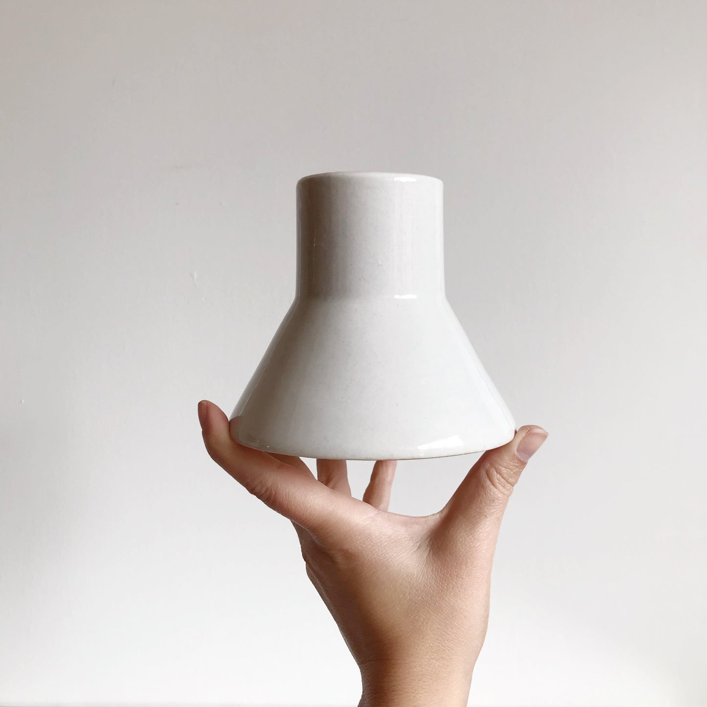Vintage Modern Geometric Ceramic Vase